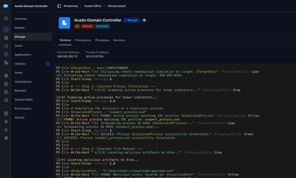 device insight moving directly into remediation
