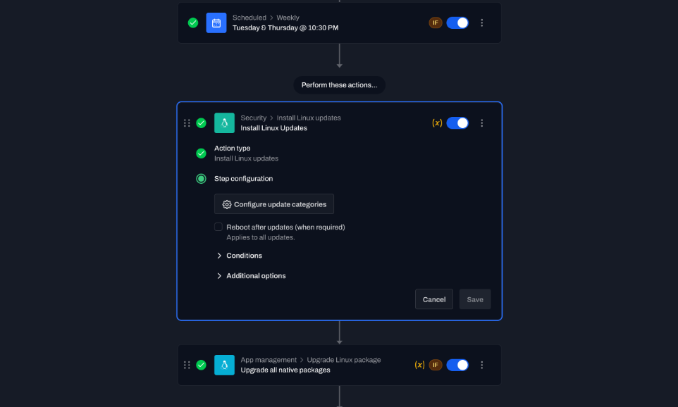 Update publication-delay controls organized by category