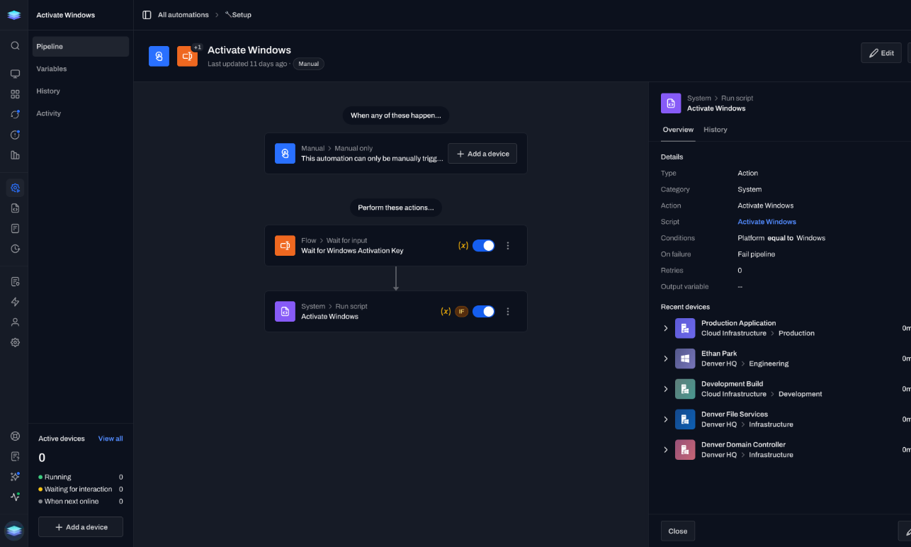 Activate Windows automation