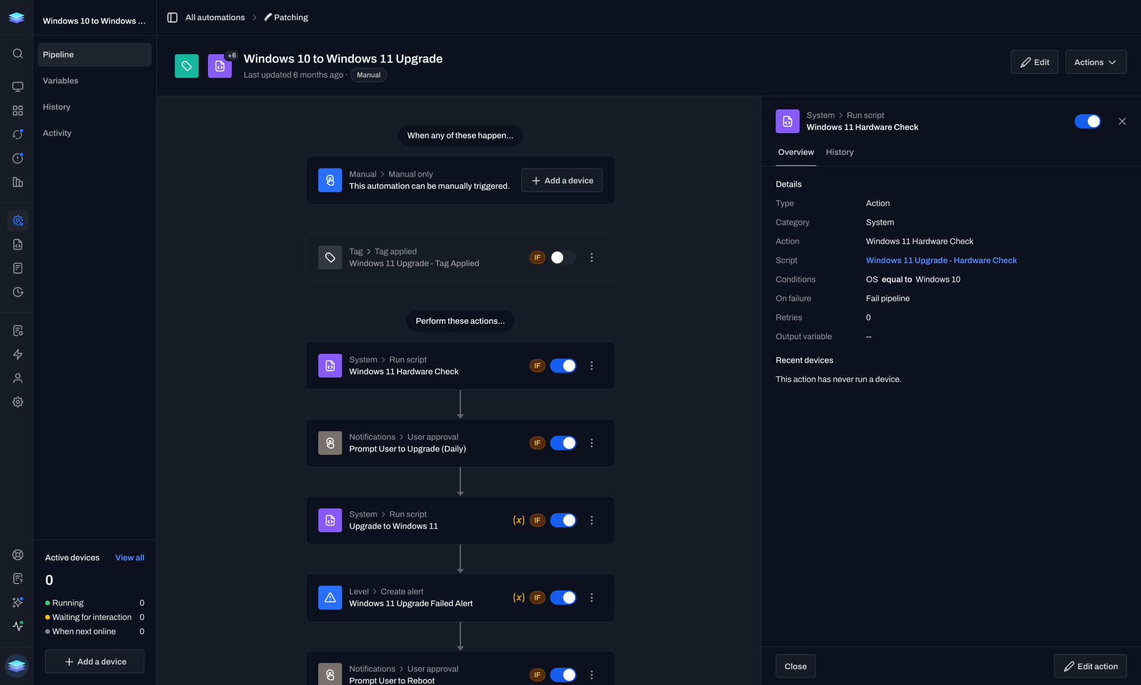 Single-pane fleet dashboard designed for an IT team without a dedicated tool administrator.