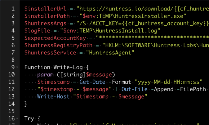 A visual of scripts and commands.